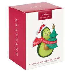 Hallmark Guacin' Around The Christmas Tree Ornament With Sound -Hallmark Avocado and Christmas Tree Keepsake Ornament 2199QGO2839 04