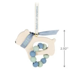 Hallmark Baby Boy's First Christmas Bear 2023 Ornament -Hallmark Baby Boys 1st Christmas Bear Keepsake Ornament 1799QGO2729 03