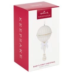 Hallmark Baby's First Christmas Rattle 2023 Porcelain Ornament -Hallmark Babys 1st Christmas Rattle Keepsake Ornament 2499QHX3107 04