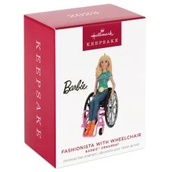 Hallmark Barbie™ Fashionista With Wheelchair Ornament -Hallmark Barbie in Wheelchair Keepsake Ornament 1999QXI7017 04