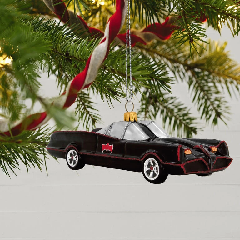 Hallmark Batman™ The Classic TV Series Batmobile™ Glass Ornament 2 Hallmark Batman™ The Classic TV Series Batmobile™ Glass Ornament - Image 2