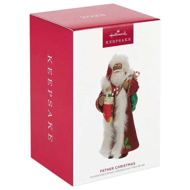 Hallmark Black Father Christmas Ornament 4 Hallmark Black Father Christmas Ornament - Image 4
