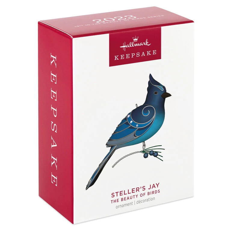 Hallmark The Beauty Of Birds Steller's Jay Ornament 4 Hallmark The Beauty Of Birds Steller's Jay Ornament - Image 4