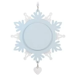 Hallmark Our First Christmas Together Snowflake 2023 Photo Frame Ornament -Hallmark BlueWhite Snowflake Picture Frame Keepsake Ornament 1699QGO2879 06