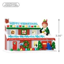 Hallmark Elf Crazy Christmas Cheer Musical Ornament With Light -Hallmark Buddy the Elf on Christmas House Keepsake Ornament 3999QXI7069 03