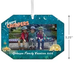 Hallmark Happy Campers Personalized Text And Photo Metal Ornament -Hallmark Camping Personalized Christmas Ornament 1OFM1001B10 03