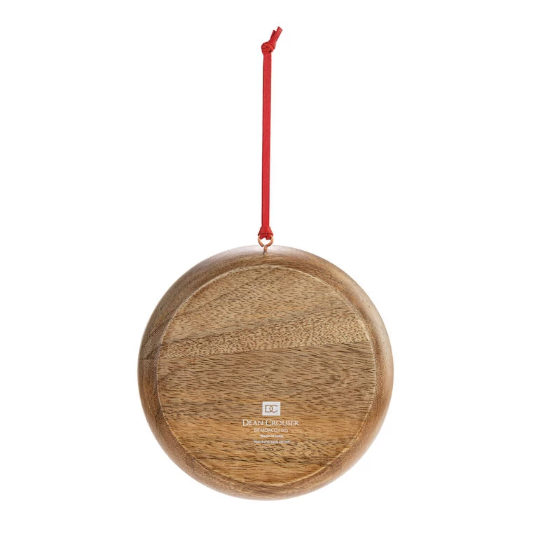 Cardinals On Light String Wood Ornament 2 Cardinals On Light String Wood Ornament - Image 2