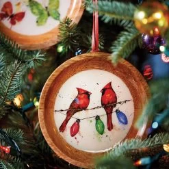 Cardinals On Light String Wood Ornament 5 Cardinals On Light String Wood Ornament -Hallmark Cardinals on Light String Wooden Ornament 2020230122 03