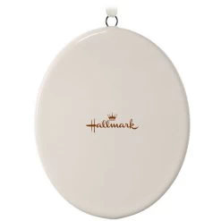 Hallmark Ceramic Personalized Ornament—Vertical Oval -Hallmark Ceramic Personalized OrnamentVertical Oval 1999QHE1739B2 06