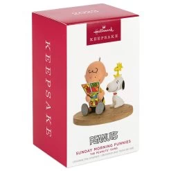 Hallmark The Peanuts® Gang Sunday Morning Funnies Ornament -Hallmark Charlie Brown Reading Comics Keepsake Ornament 2199QXI7039 04