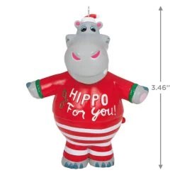Hallmark I Want A Hippopotamus For Christmas Musical Ornament -Hallmark Christmas Hippopotamus Keepsake Ornament 2099QGO2627 03