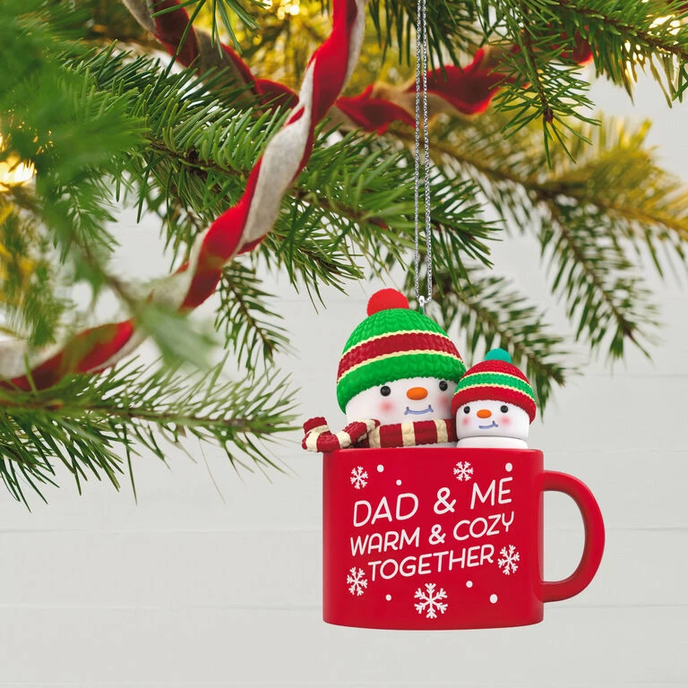 Hallmark Dad & Me Hot Cocoa Mug 2023 Ornament 2 Hallmark Dad & Me Hot Cocoa Mug 2023 Ornament - Image 2