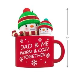 Hallmark Dad & Me Hot Cocoa Mug 2023 Ornament 8 Hallmark Dad & Me Hot Cocoa Mug 2023 Ornament -Hallmark Dad Me Snowmen in Mug Keepsake Ornament 1599QGO2579 03