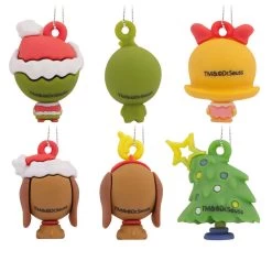 Mini Dr. Seuss's How The Grinch Stole Christmas!™ Shatterproof Hallmark Ornaments, Set Of 6 -Hallmark Dr. Seuss How the Grinch Stole Christmas Miniature Christmas Ornaments Set of 6 3HCM912 06