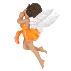 Hallmark Fairy Messengers Special Edition Ornament 11 Hallmark Fairy Messengers Special Edition Ornament -Hallmark Fairy in Orange Flower Dress Keepsake Ornament 1699QGO2789 06