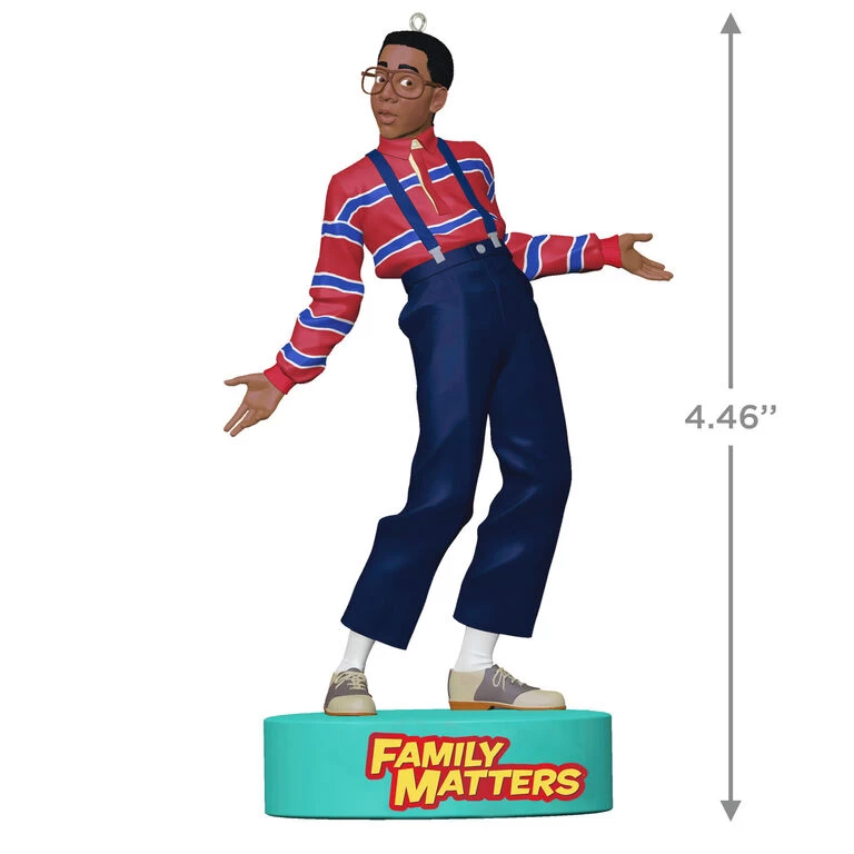 Hallmark Family Matters Steve Urkel Ornament With Sound 3 Hallmark Family Matters Steve Urkel Ornament With Sound - Image 3