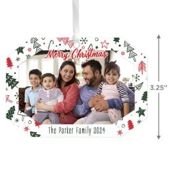 Hallmark Festive Fun Personalized Text And Photo Metal Ornament -Hallmark Festive Fun Personalized Christmas Ornament 1OFM1001B3 03