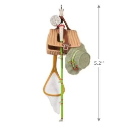 Hallmark Feelin' Fishy 2023 Ornament -Hallmark Fishing Gear Keepsake Ornament 1699QGO2899 03