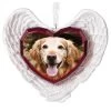 Hallmark Forever Loved Memorial Heart And Angel Wings Photo Personalized Ornament