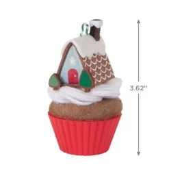 Hallmark Christmas Cupcakes Gingerbread Goodness Ornament -Hallmark Gingerbread House Cupcake Keepsake Ornament 1599QXR8017 03