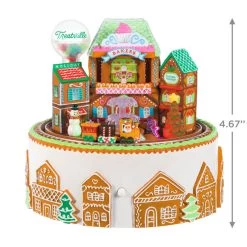 Hallmark Gingerbread Village Musical Ornament With Light And Motion 8 Hallmark Gingerbread Village Musical Ornament With Light And Motion -Hallmark Gingerbread Village With Train Keepsake Ornament 6499QGO2687 03