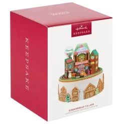 Hallmark Gingerbread Village Musical Ornament With Light And Motion 9 Hallmark Gingerbread Village Musical Ornament With Light And Motion -Hallmark Gingerbread Village With Train Keepsake Ornament 6499QGO2687 04
