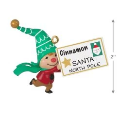 Hallmark Gnome For Christmas Cinnamon's Letter To Santa Ornament -Hallmark Girl Gnome Letter to Santa Keepsake Ornament 1799QXE3319 03