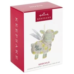 Hallmark Godchild 2023 Porcelain Ornament -Hallmark Godchild Lamb Keepsake Ornament 1799QGO2609 04