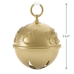 Hallmark 50th Anniversary Ring In The Season Special Edition Metal Bell Ornament -Hallmark Gold Jingle Bell Keepsake Ornament 2899QGO2989 03