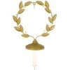 Hallmark Golden Wreath Metal Ornament And Stocking Hanger