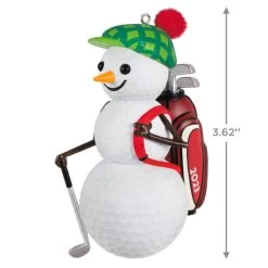 Hallmark Jolly Golfer 2023 Ornament -Hallmark Golf Ball Snowman Keepsake Ornament 1899QGO2939 03