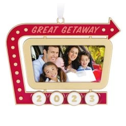 Hallmark Great Getaway 2023 Metal Photo Frame Ornament