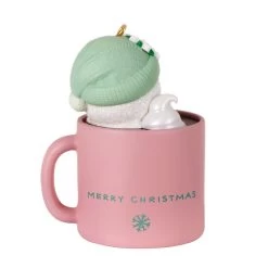 Hallmark Great-Granddaughter Hot Cocoa Mug 2023 Ornament -Hallmark GreatGranddaughter Snowman in Mug Keepsake Ornament 1399QGO2559 06