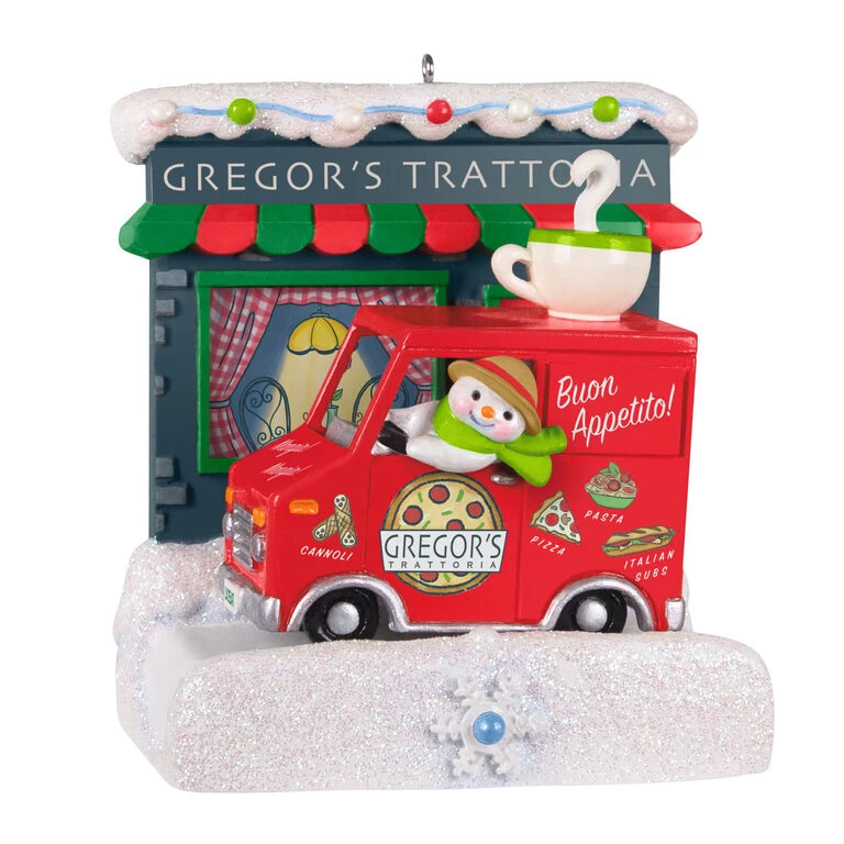 Hallmark Happy Holiday Parade Collection Gregor's Trattoria Musical Ornament With Light 1 Hallmark Happy Holiday Parade Collection Gregor's Trattoria Musical Ornament With Light