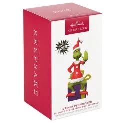 Hallmark Dr. Seuss's How The Grinch Stole Christmas!™ Grinch Peekbuster Ornament With Motion-Activated Sound -Hallmark Grinch Peekbuster Keepsake Ornament 2699QXI7067 04