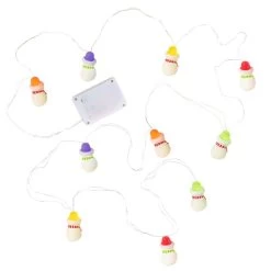 Hallmark Gumdrop Snowman 10-Light Christmas String Lights, 10' -Hallmark Gumdrop Snowman Keepsake Christmas Light String 1QSB6279 06