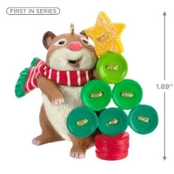 Hallmark Cute As A Button Ornament -Hallmark Hamster With Button Tree Keepsake Ornament 1599QXR8259 03