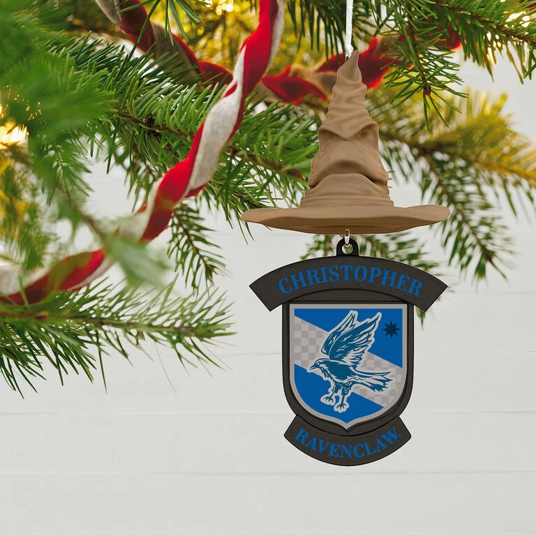Harry Potter™ Sorting Hat Personalized Text Ornament, Ravenclaw™ 2 Harry Potter™ Sorting Hat Personalized Text Ornament, Ravenclaw™ - Image 2