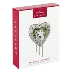 Hallmark Forever In Our Hearts Metal Photo Frame Pet Memorial Ornament -Hallmark HeartShaped Pet Picture Frame Keepsake Ornament 1999QHX3087 04
