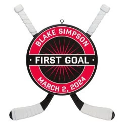 Hockey Star Personalized Ornament