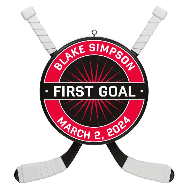 Hockey Star Personalized Ornament 1 Hockey Star Personalized Ornament