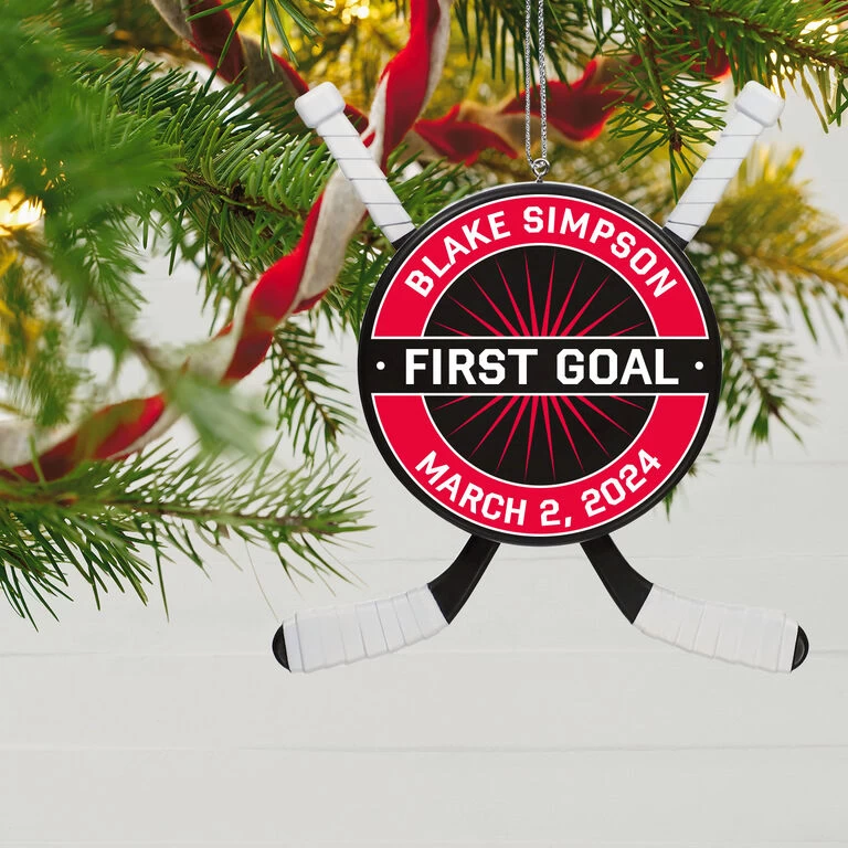 Hockey Star Personalized Ornament 2 Hockey Star Personalized Ornament - Image 2