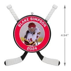 Hockey Star Personalized Photo Ornament -Hallmark Hockey Star Personalized Photo Ornament 2499QHE1925B2 03