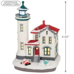 Hallmark Holiday Lighthouse 2023 Ornament With Light -Hallmark Holiday Lighthouse Keepsake Ornament 2799QXR8237 03