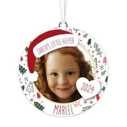 Hallmark Holiday Personalized Text And Photo Ceramic Ornament