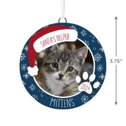 Hallmark Holiday Pet Personalized Text And Photo Ceramic Ornament 5 Hallmark Holiday Pet Personalized Text And Photo Ceramic Ornament -Hallmark Holiday Pet Personalized Round Christmas Ornament 1999QHE1711B21 03