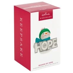 Hallmark Season Of Hope Snowman Ornament With Light -Hallmark Hope Sparkly Snowman Keepsake Ornament 2999QGO2659 04
