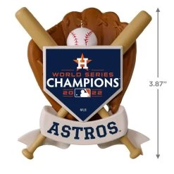 Hallmark MLB Houston Astros™ World Series Champions™ 2022 Ornament -Hallmark Houston Astros 2022 World Series Keepsake Christmas Ornament 2499QHR1233 03