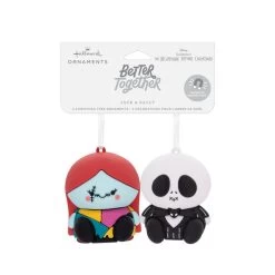 Better Together Disney Tim Burton's The Nightmare Before Christmas Jack And Sally Magnetic Hallmark Ornaments, Set Of 2 -Hallmark Jack Skellington and Sally Christmas Ornaments 3HCM2400 04