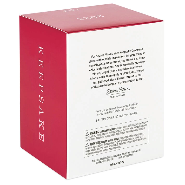 Hallmark Jingle Bell Rock Musical Ornament 5 Hallmark Jingle Bell Rock Musical Ornament - Image 5